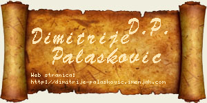Dimitrije Palasković vizit kartica
